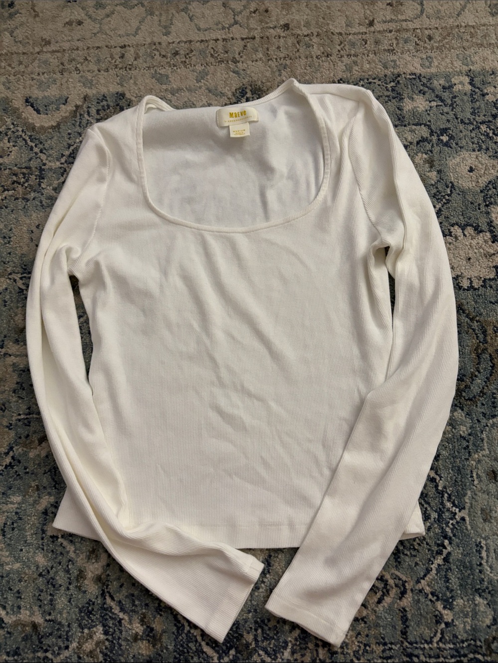Maeve by Anthropologie ribbed long sleeve